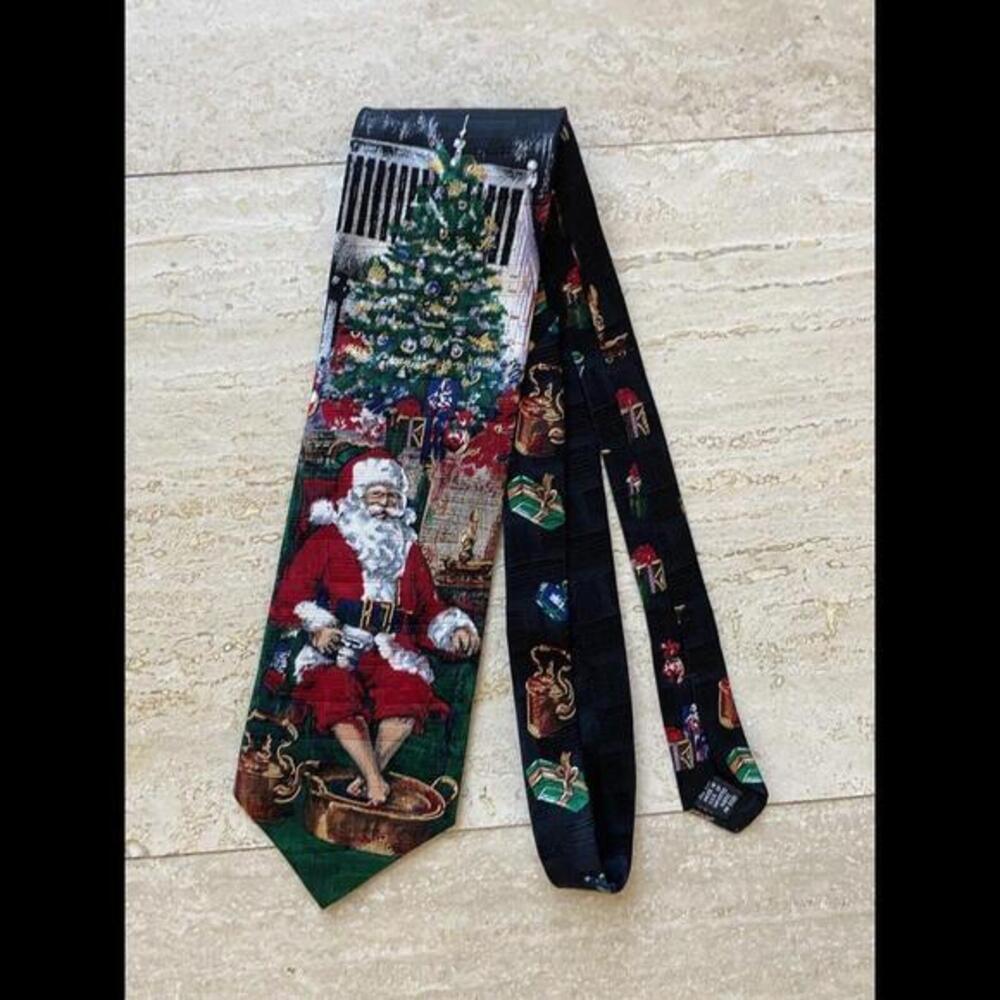 HALLMARK‎ Christmas Santa MEN Necktie Tie